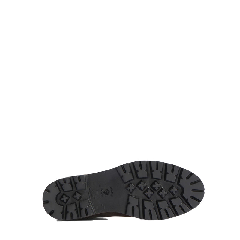 Midnight Double Strip Leather Tan Chelsea Boot