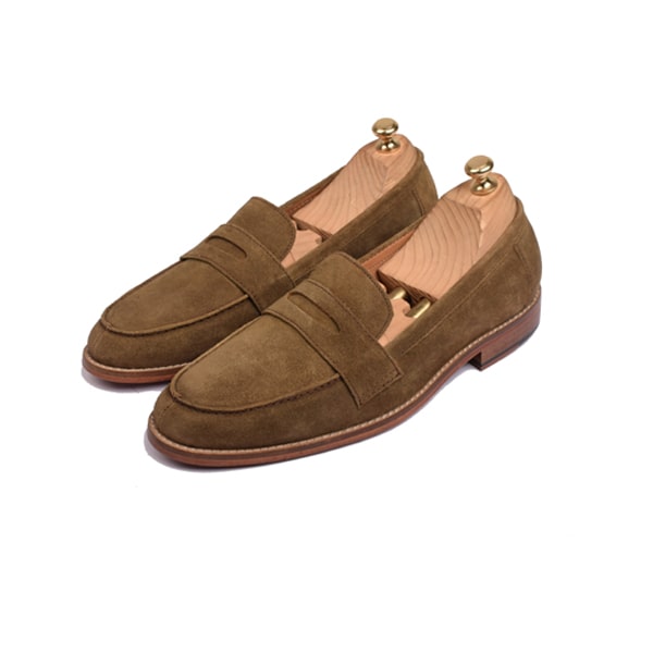 Penny Loafer In Suede Leather