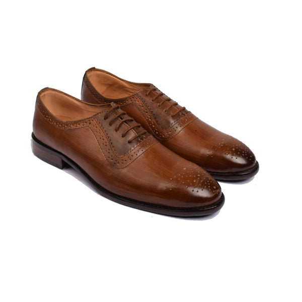 Wingtip Oxford Italian leather Shoes