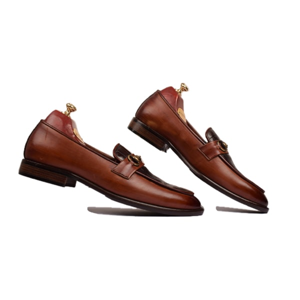 Penny Brown Leather Loafer for Men