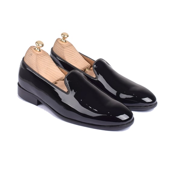 Classy Shiny Black Leather Loafer