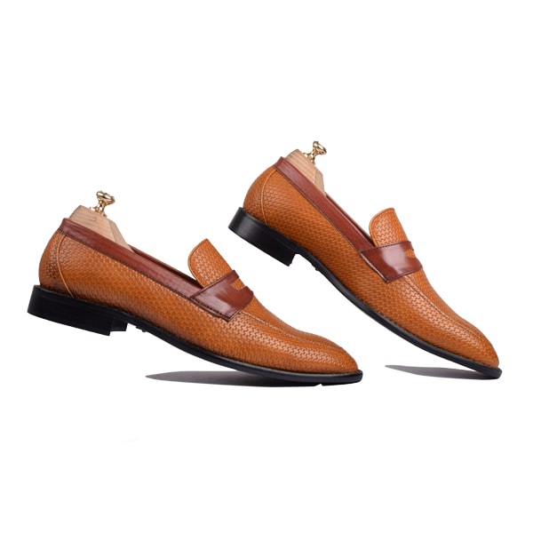Penny Weaved Leather Loafer