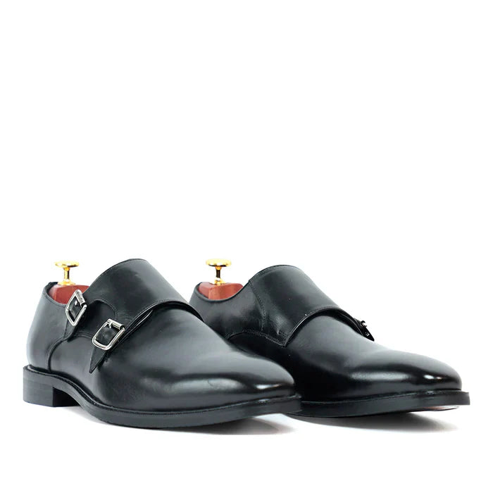 Classic Brown Monk Strap Shoes