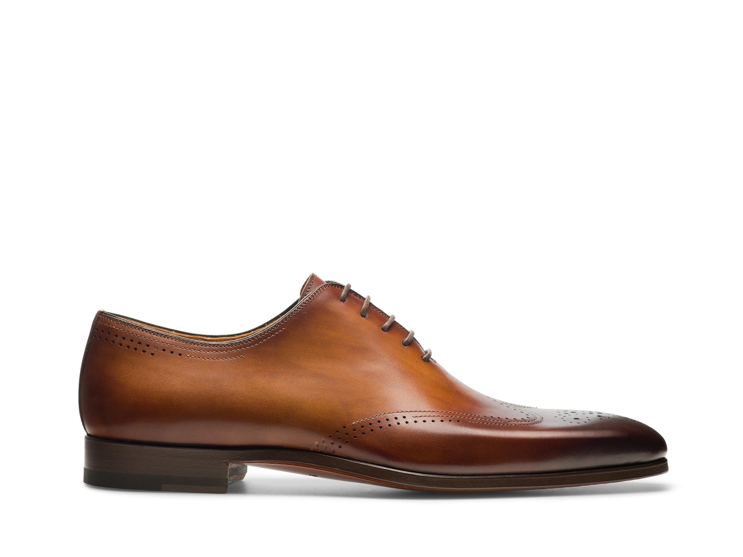 Jonas Whole Cut Wingtip Leather Oxford Shoes
