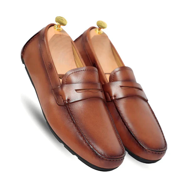 Blue Driving Moccasins