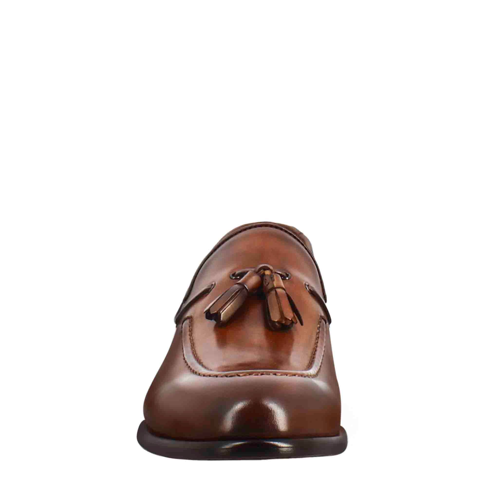 Light Brown Leather Moccasin