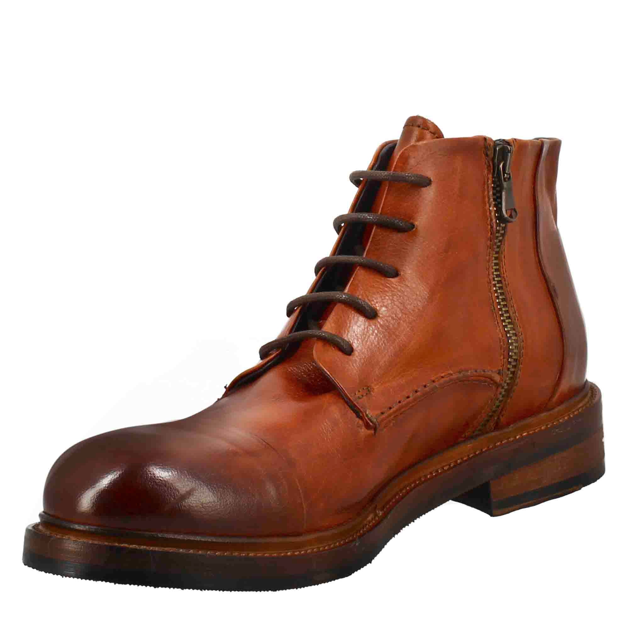 Men's candy chelsea boot  washed leather