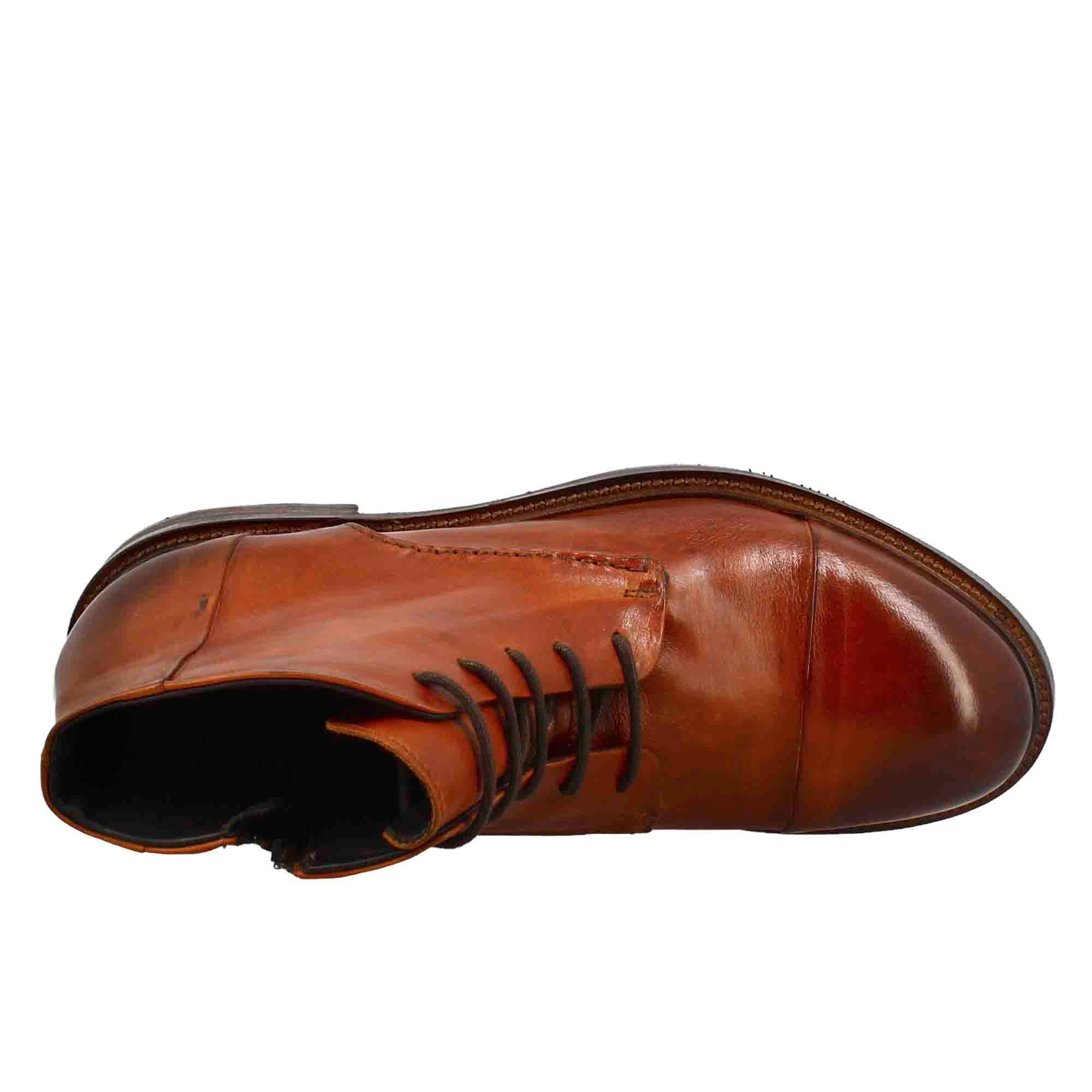 Men's candy chelsea boot  washed leather