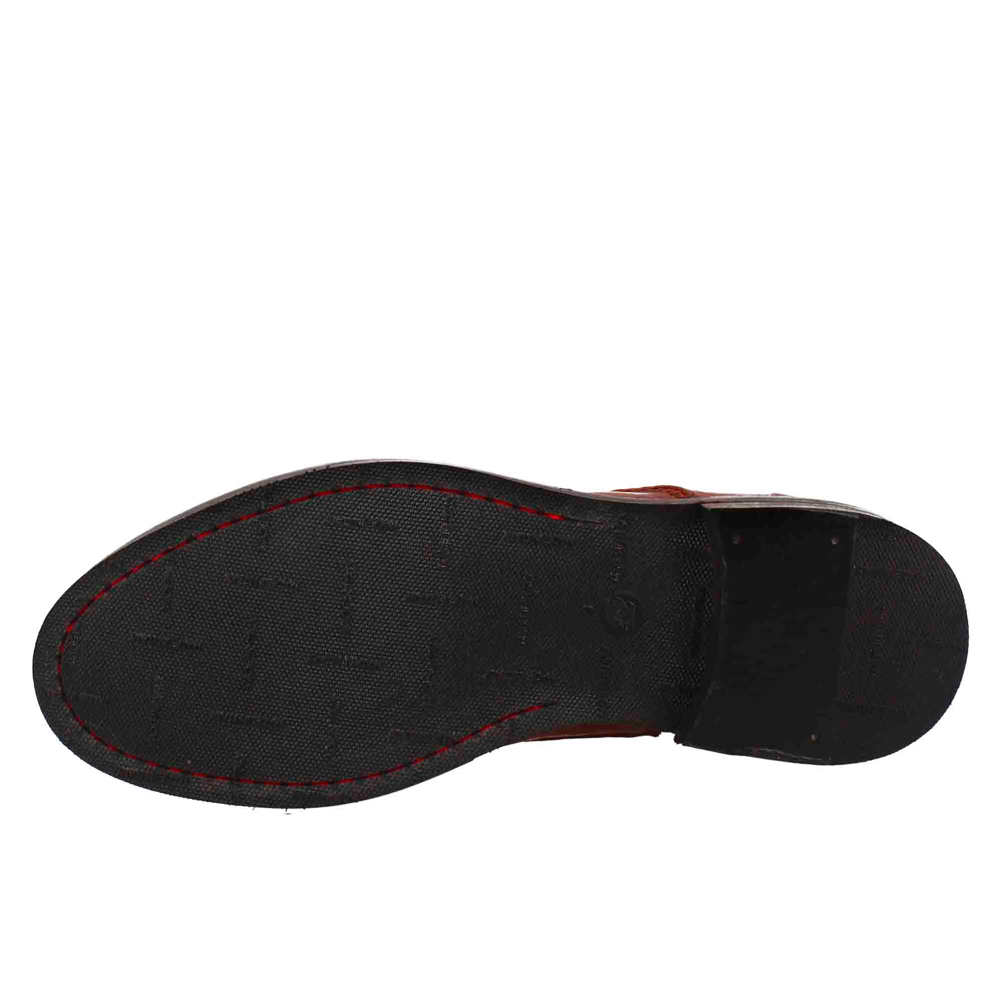 Men's candy chelsea boot  washed leather