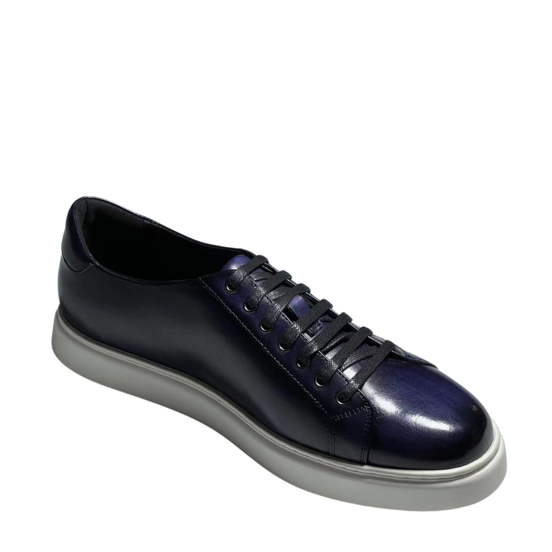 Men's Blue Casual Lace-up Sneaker Shoe