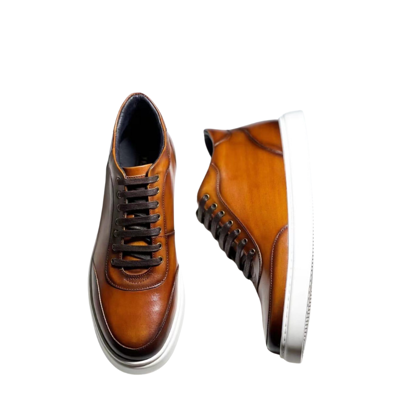 Men's High Top Brown Sneaker