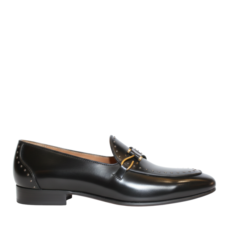 Classic Patina Black Patina Leather Shoes