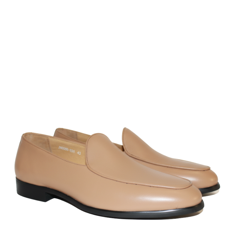 Luxury Leather Off-White Slip On Ivory Design Loafers