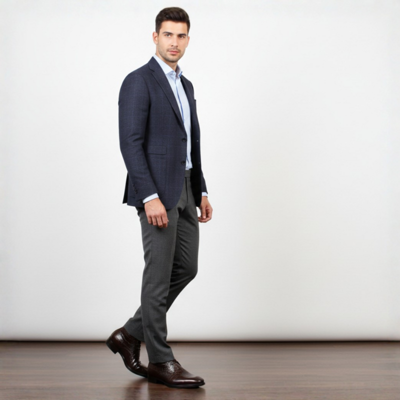 Croco Textured Leather Choco Brown Stylish Chukka Boots