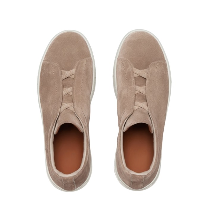 Luxury Edition Triple Stitch Brown Sneaker for Men's