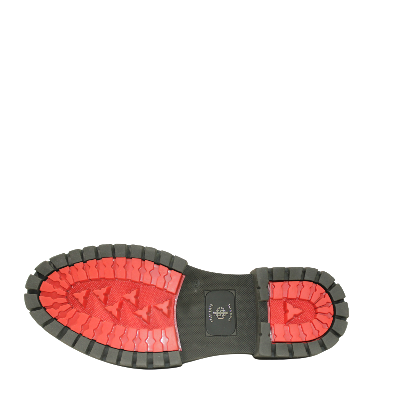 Italian Melon Spike Black Chelsea Boot For Men