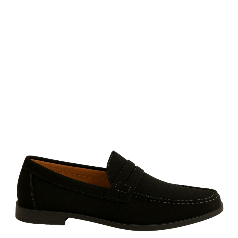 Italian Suede Penny Brown Loafer for Men's
