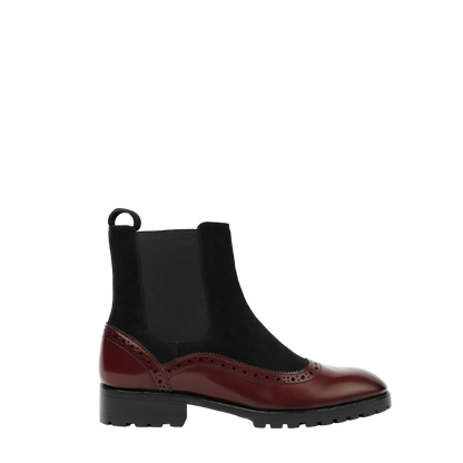 Luxury Dual Tone Round Toe Chelsea Boot
