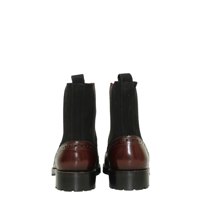 Luxury Dual Tone Round Toe Chelsea Boot