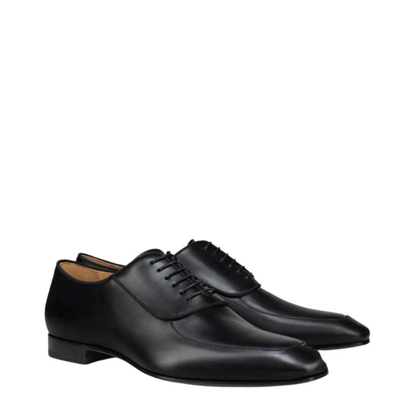 Luxury Oxford Men's Black Lace-up Shoes