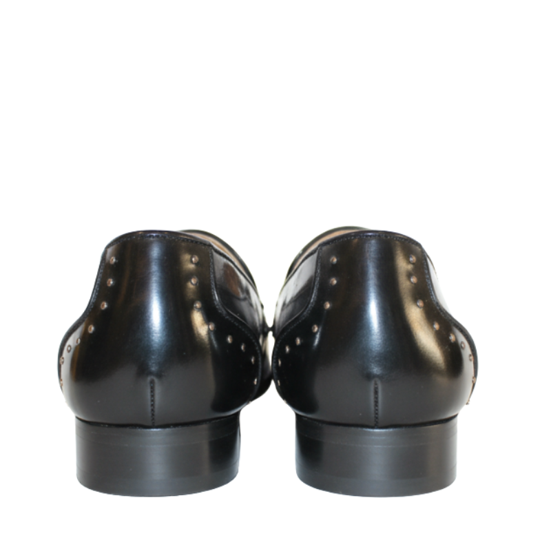 Classic Patina Black Patina Leather Shoes