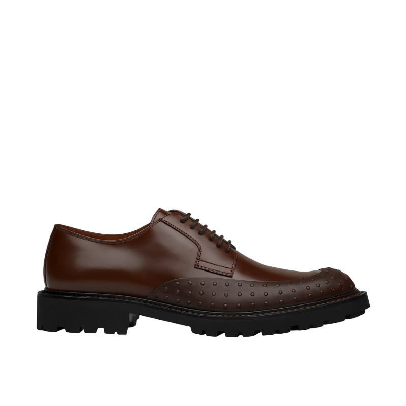 Premium Brown Leather Brogue Shoes