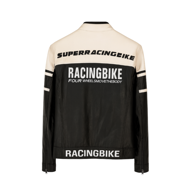 Men's Regular Fit Casual Biker Jacket