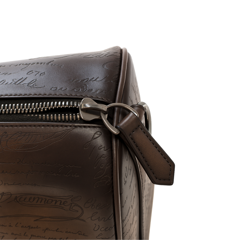 Premium Travel Duffel Leather Green Luggage Bag