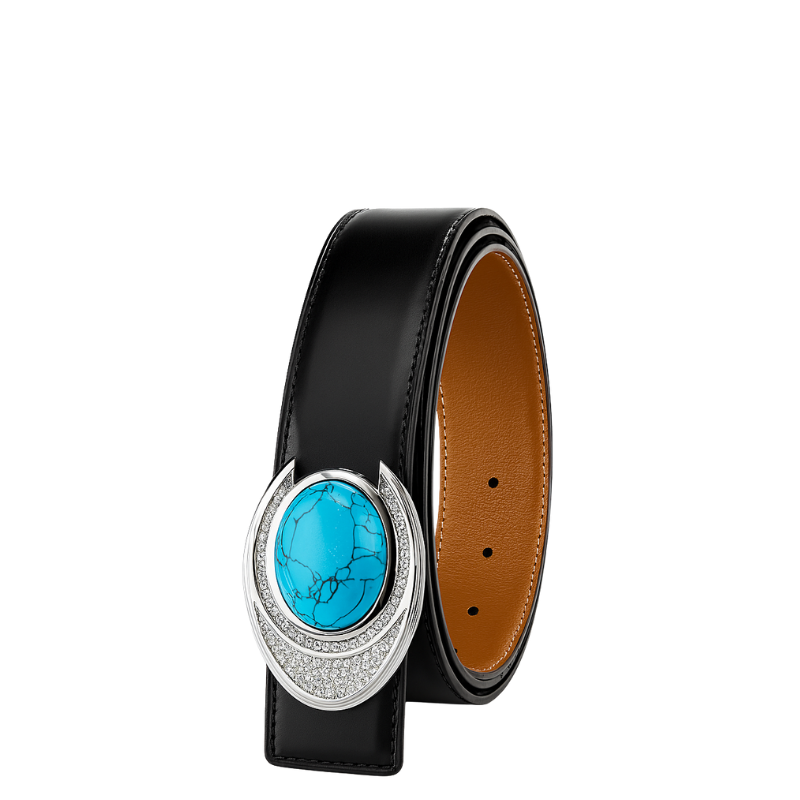 Ocean Gaze with Silver Diamond Regal Buckle