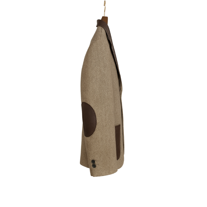 Men's Artisan Prime Solid Blazer With Elbow Patches