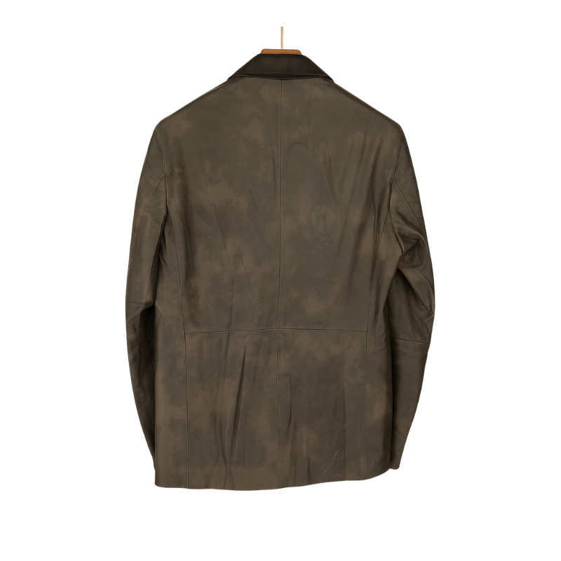 Urban Luxe Leather Tuxedo Blazer for Men's