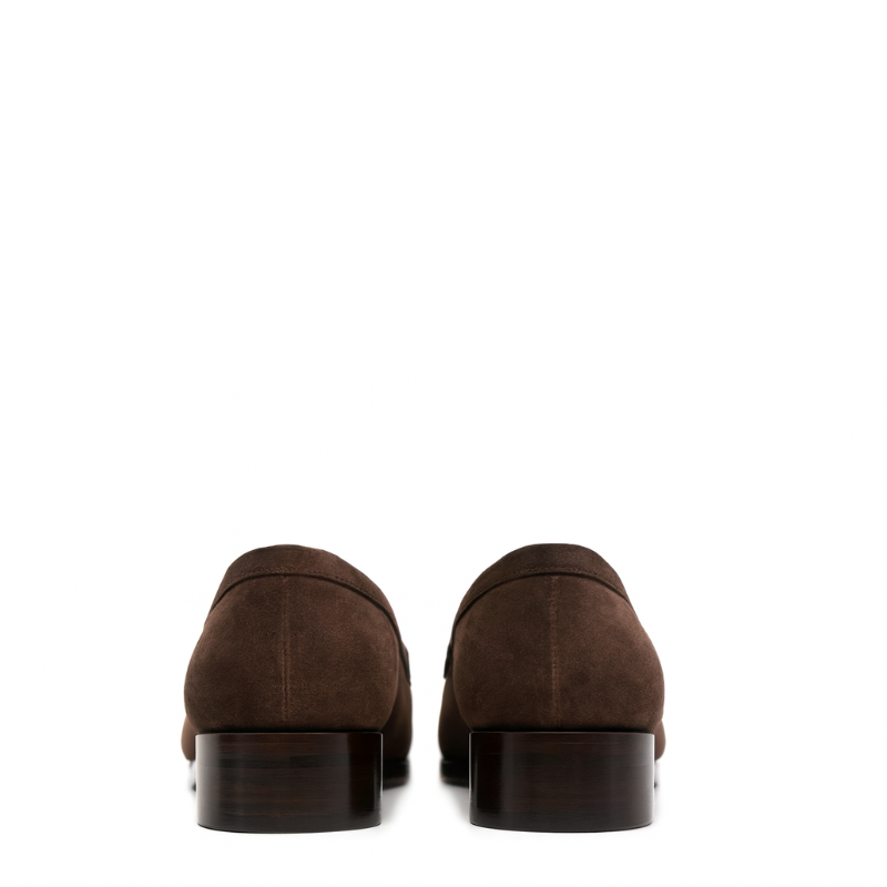Men’s Brown Suede Slip-On Penny Loafer