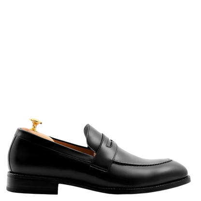 Men's Slip-On Oak Shoe with Stacked Heel