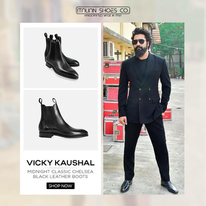 Black Leather Chelsea Boots - Italian Shoes Company