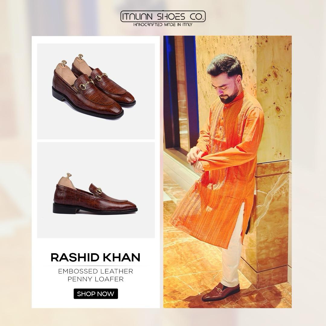 Penny Handmade Shiny Leather Buckled Loafers