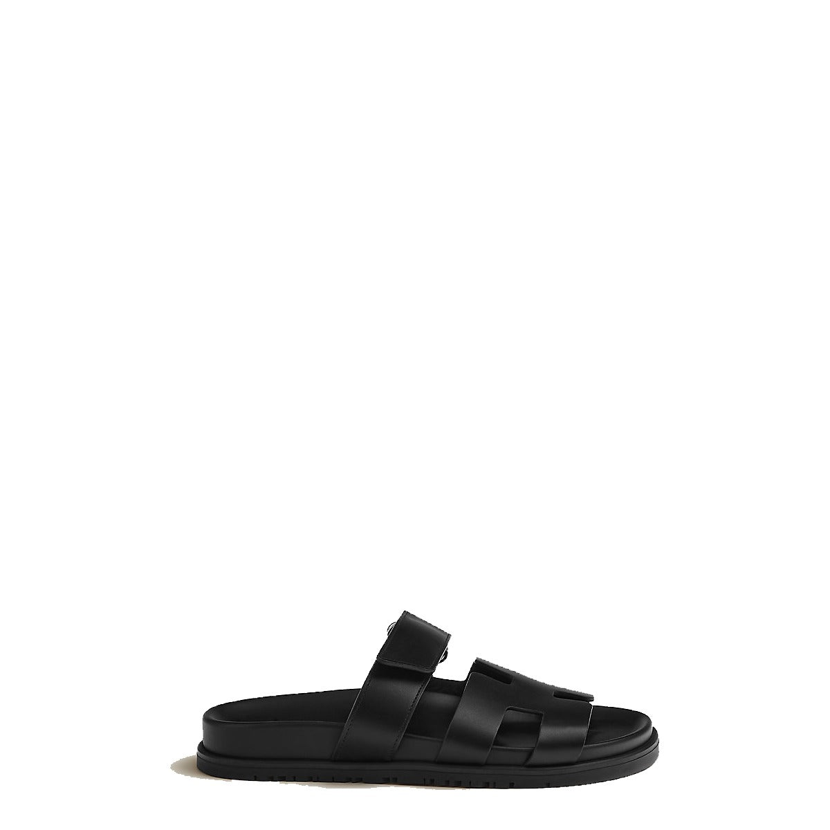 Luxury Black Sandals with Strap
