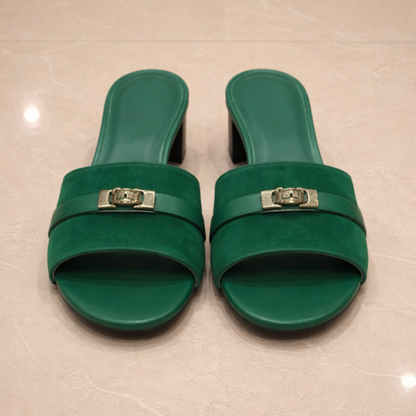 Women's Suede Luxury Comfort Blocks Sandals