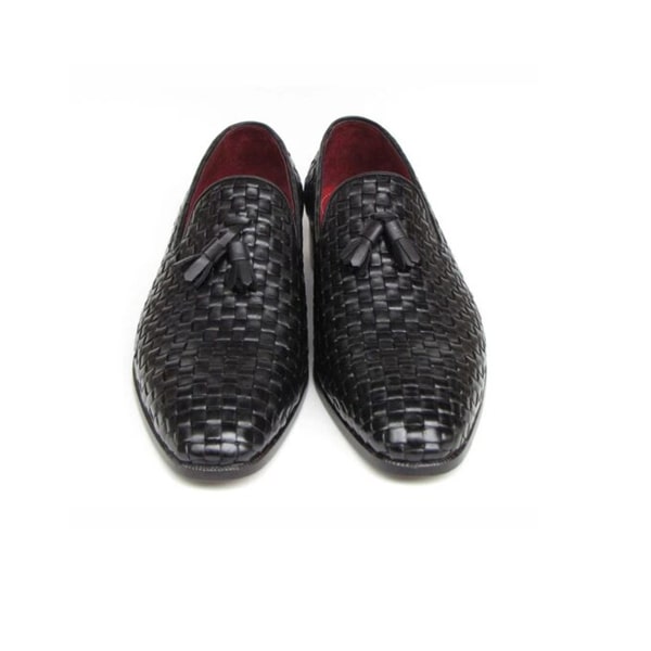 Tassel Woven Leather Loafer