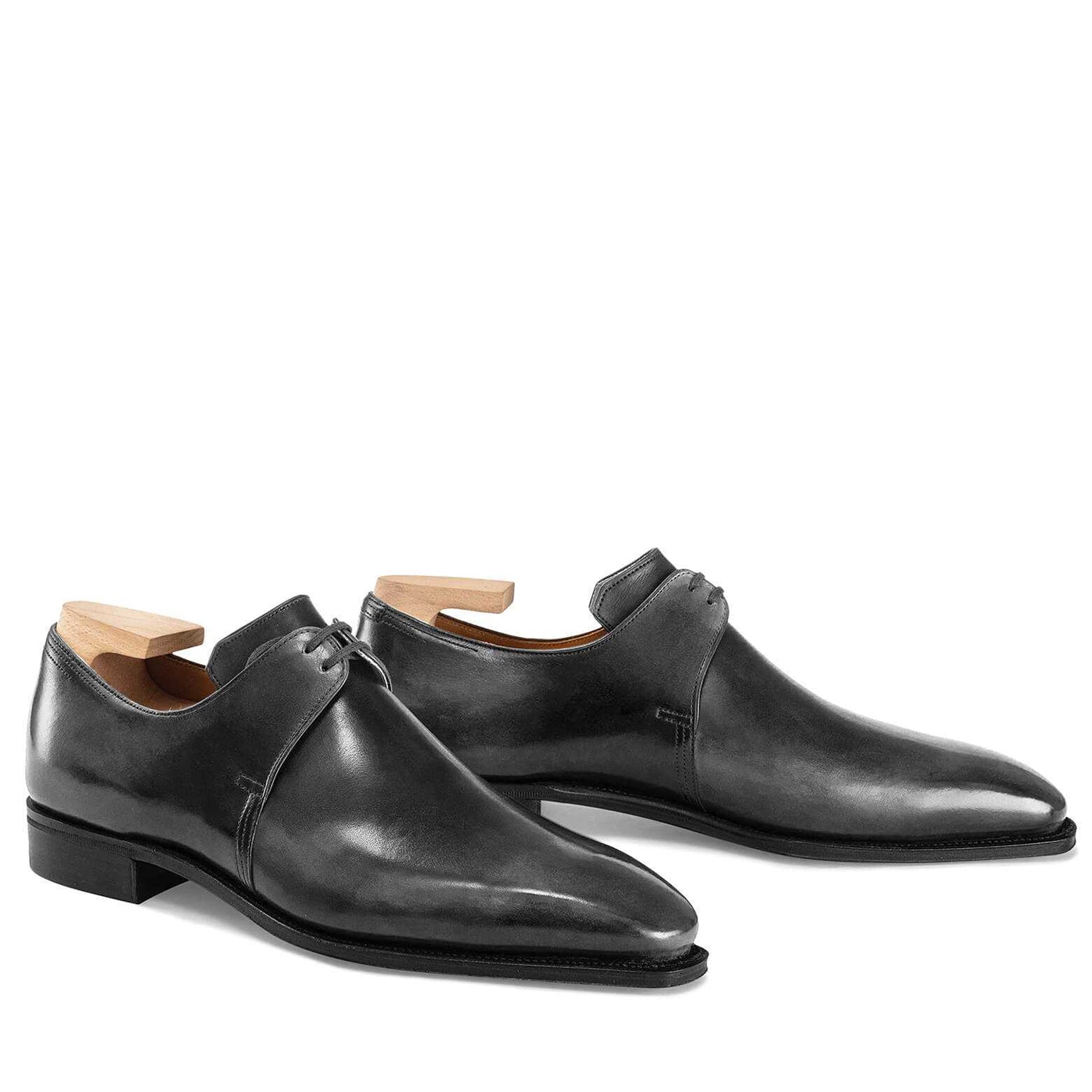Gun Metal Calf Leather Shoes