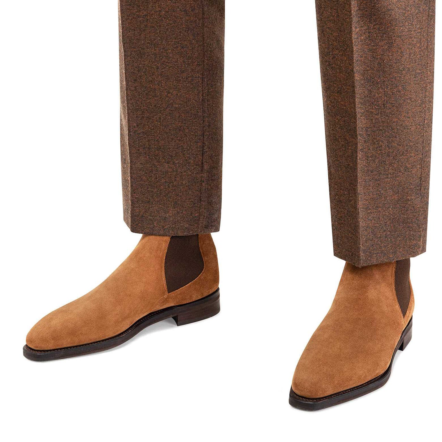 CASTOR SUEDE CLAF LEATHER BOOTS