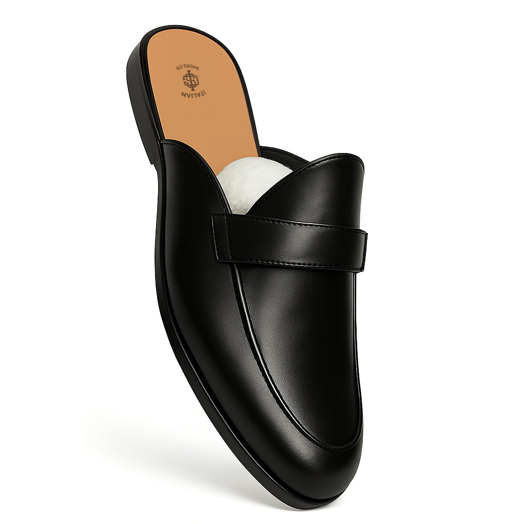 Single Strap Elegant Mule Tan