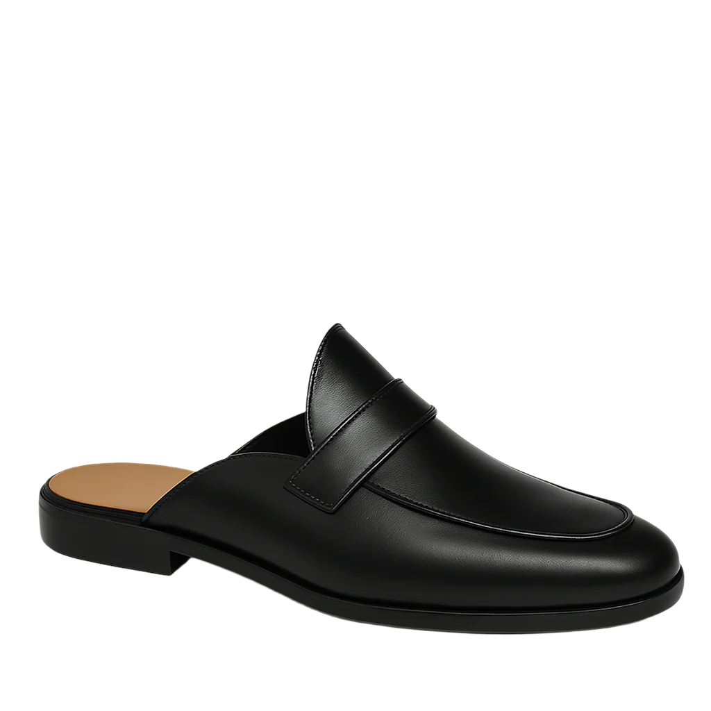 Single Strap Elegant Mule Blue