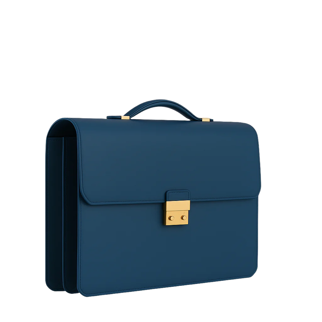 Men's Double Compartment Classy Burgundy  Briefcase