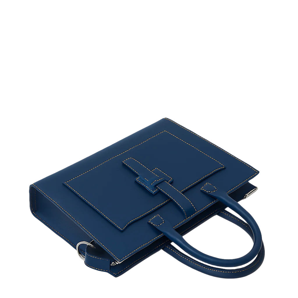 Stylish Italian Black Leather Briefcase Bag