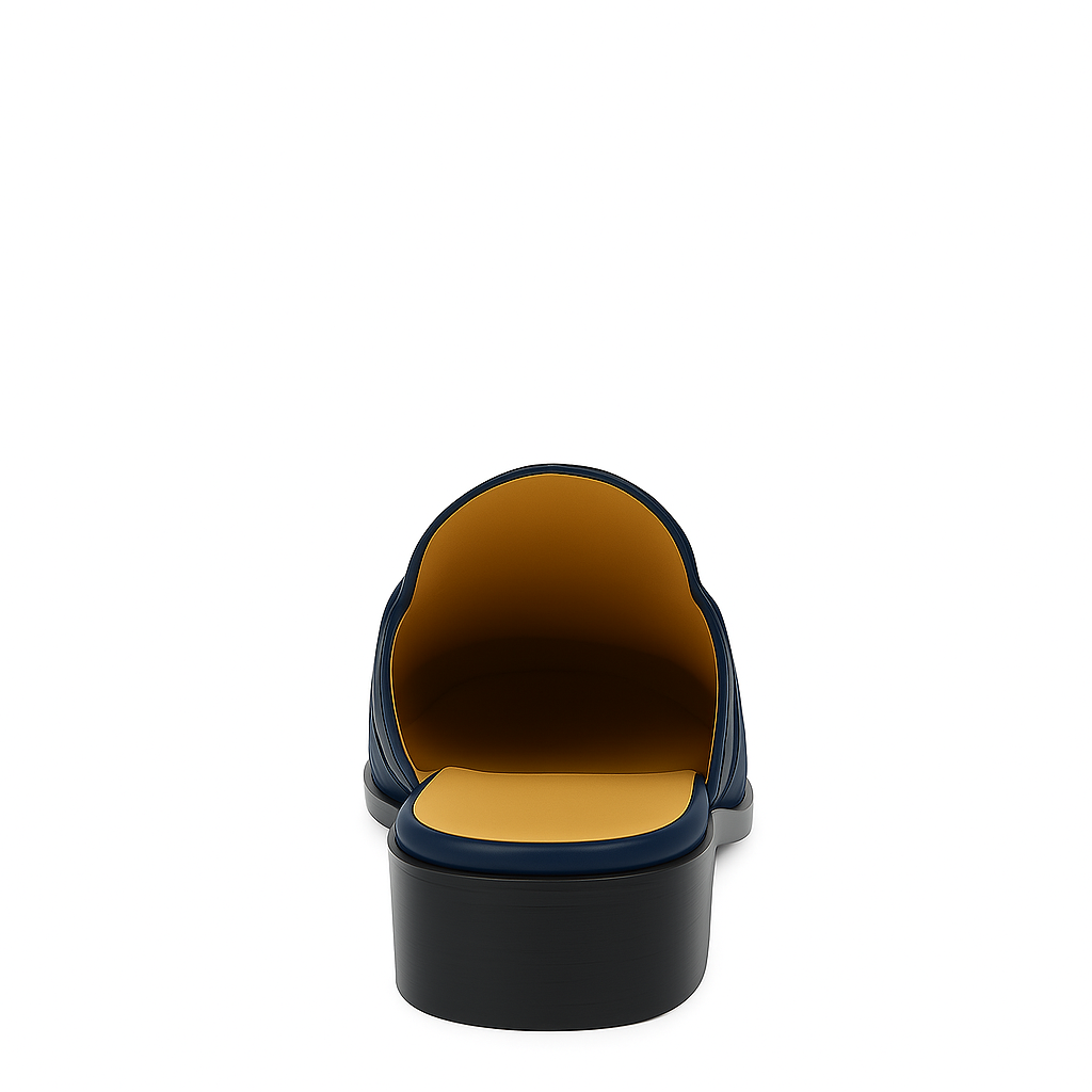 Stylish Croco Leather Mule Black