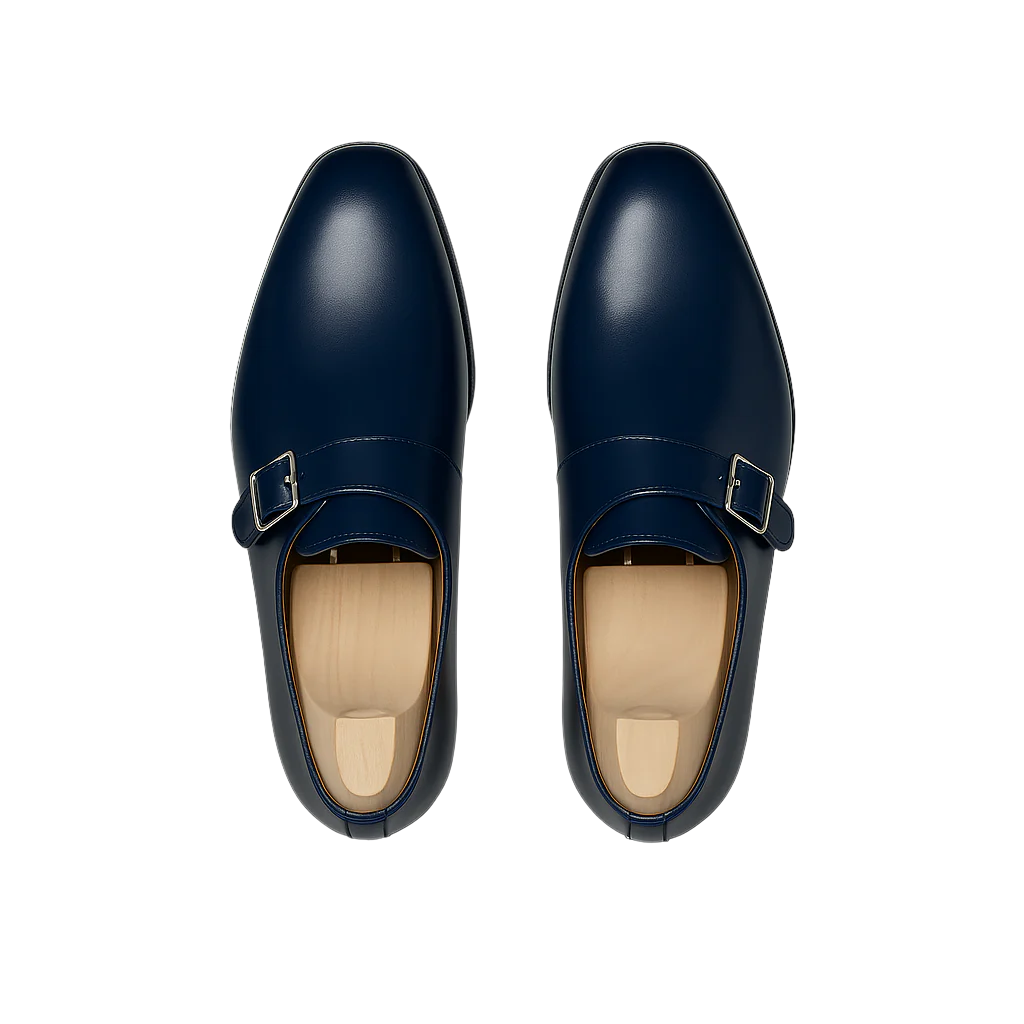 Classic Burgundy Monk Strap Leather Shoe