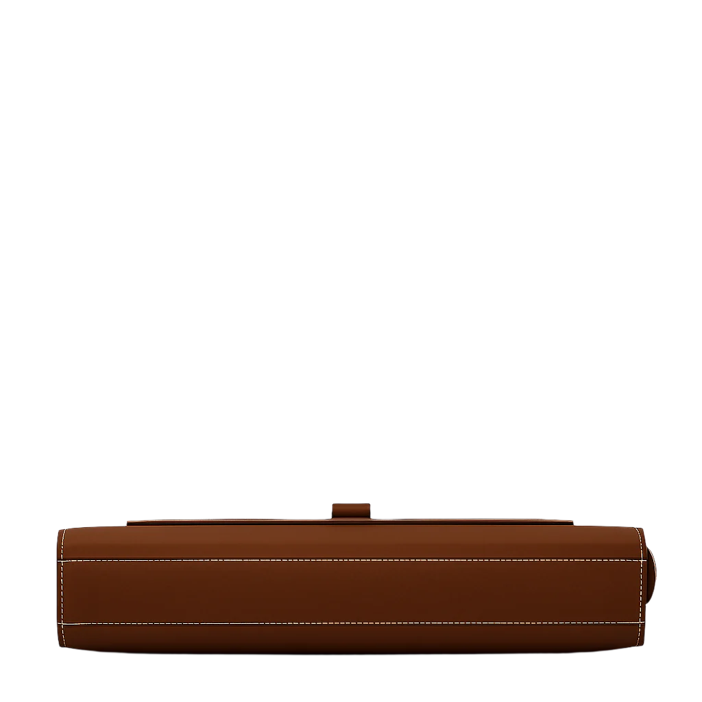 Stylish Italian Blue Leather Briefcase Bag