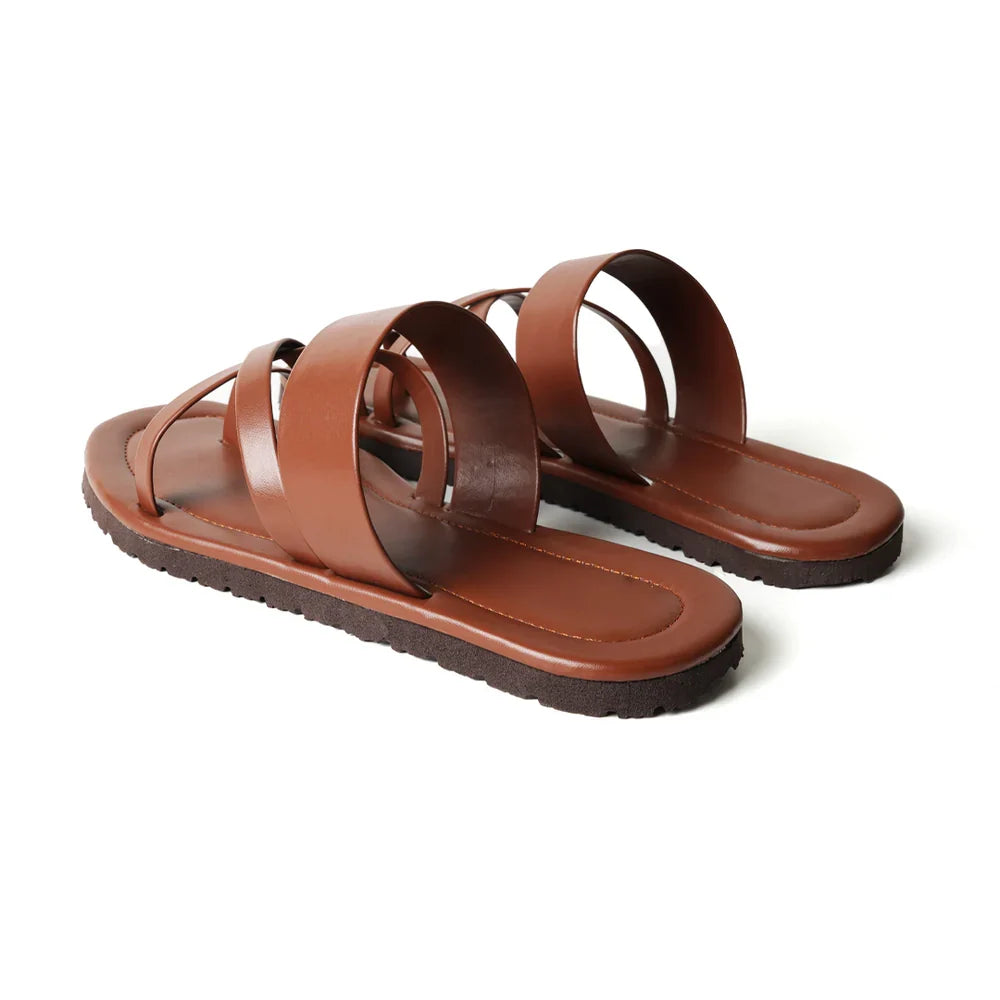 Strappy Sandals - Vintage Tan