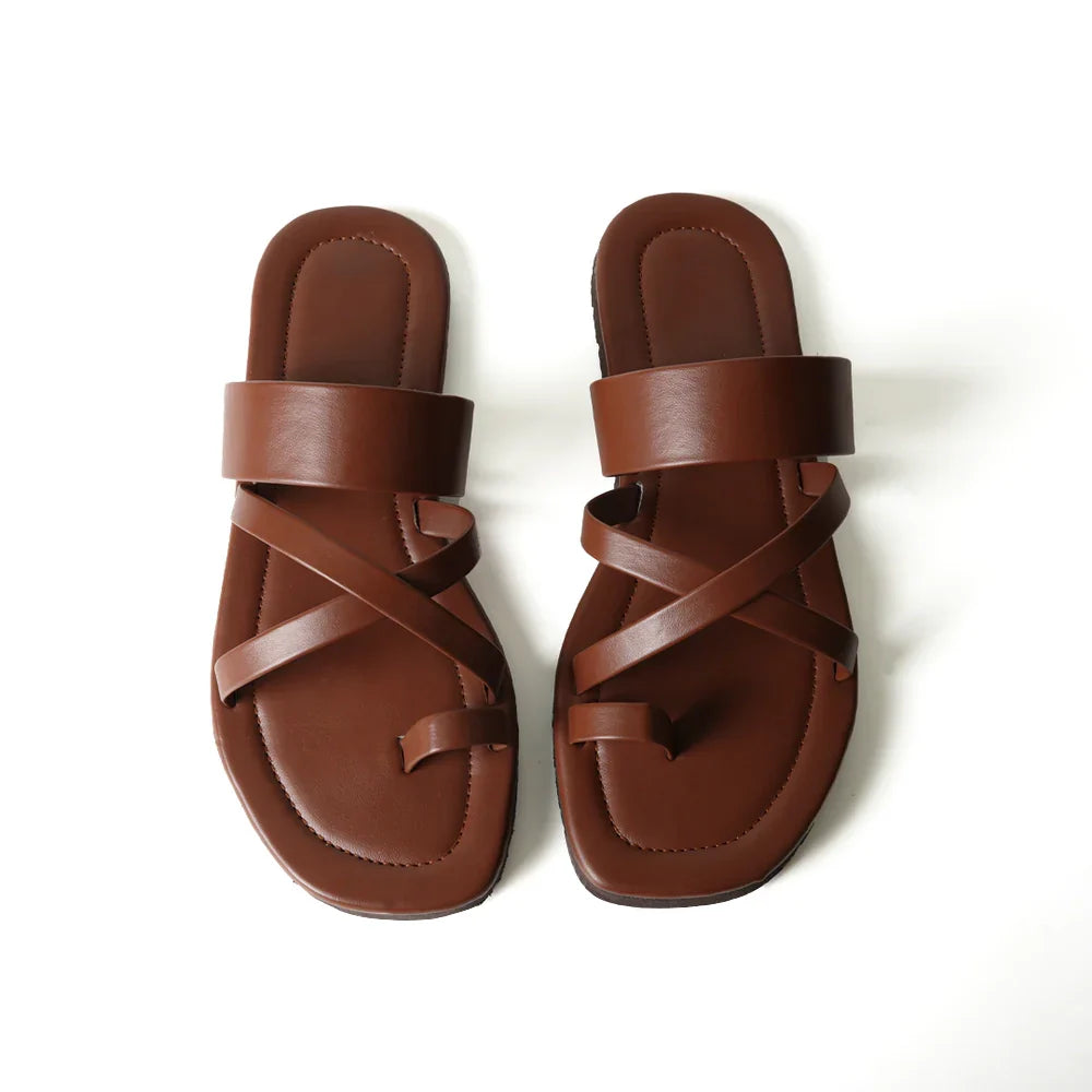 Strappy Sandals - Vintage Tan