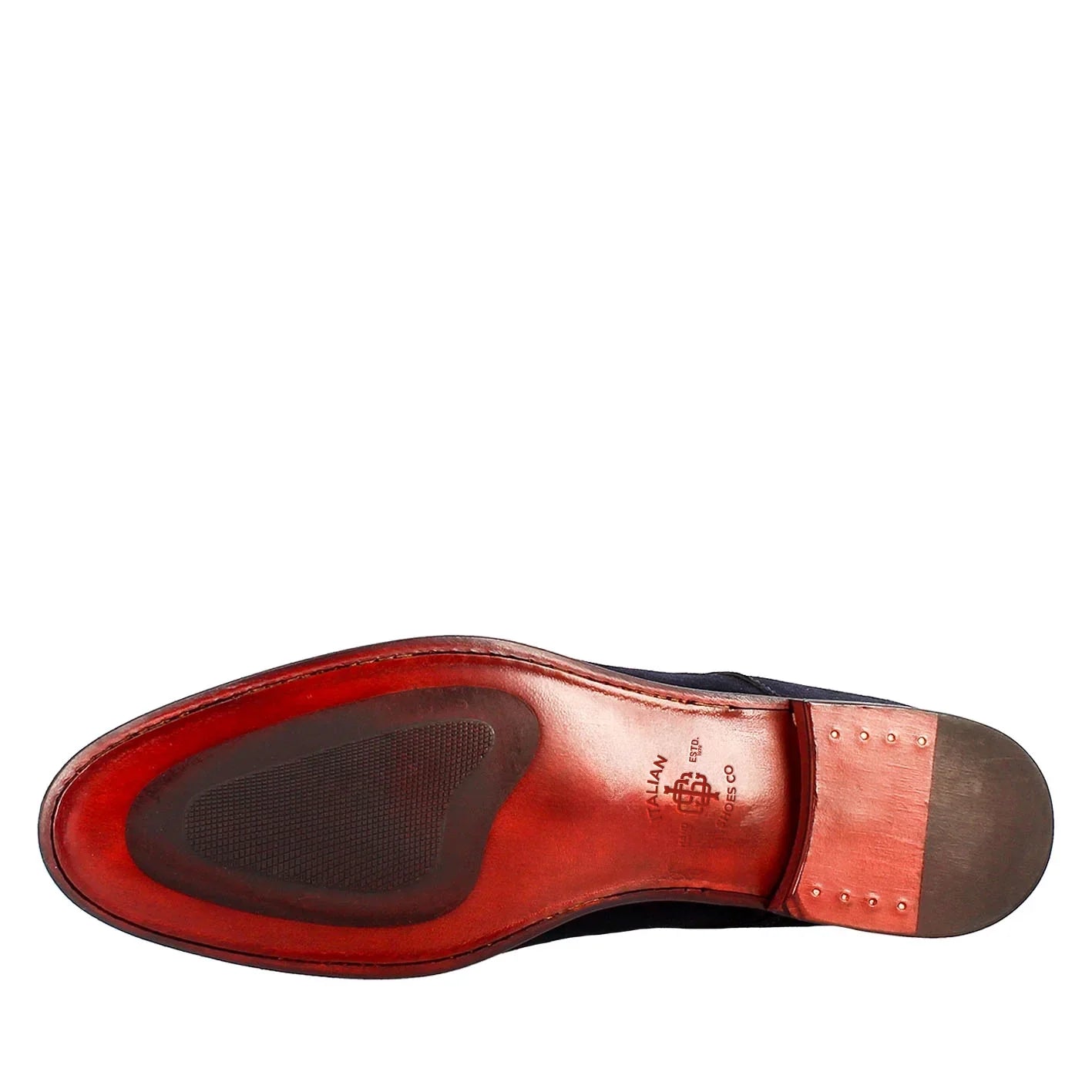 blue Derby Shoes in Suede